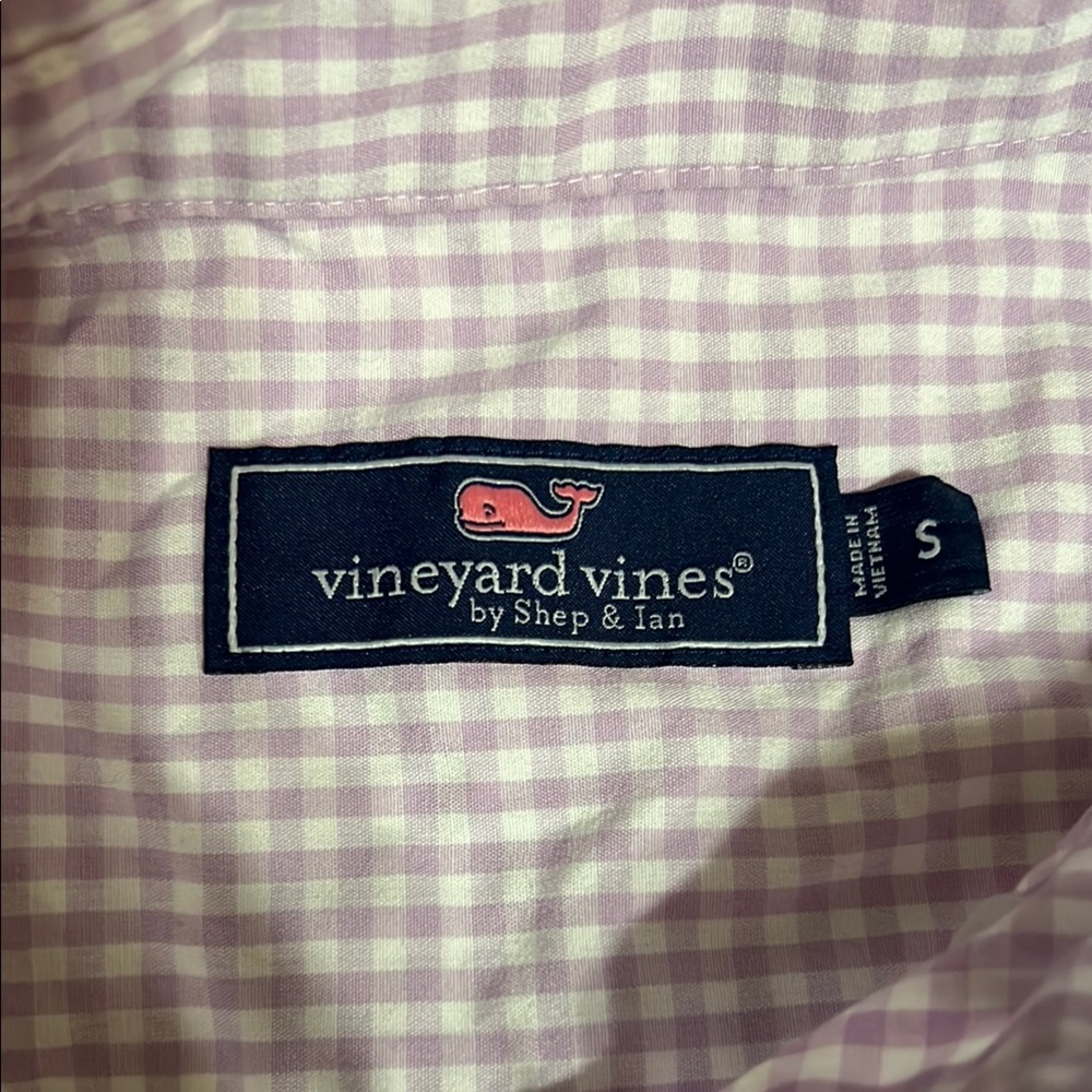 Vineyard Vines Purple Casual Button Down Shirt - Picture 2 of 6